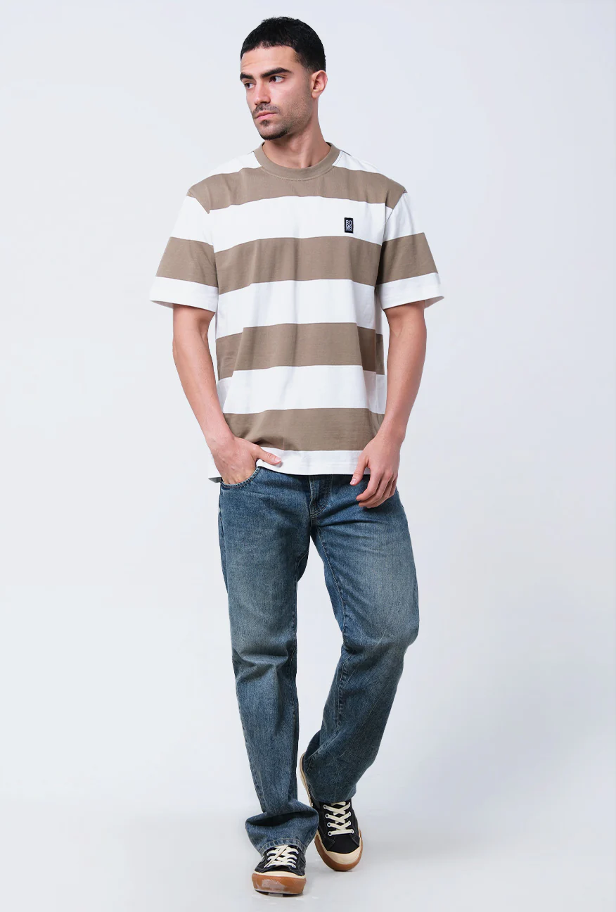 T-Shirt Lengan Pendek Regular Reola Cream Offwhite - Image 2