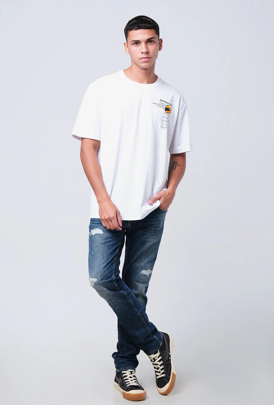 T-Shirt Lengan Pendek Regular Reyca Offwhite 2.0 - Image 2