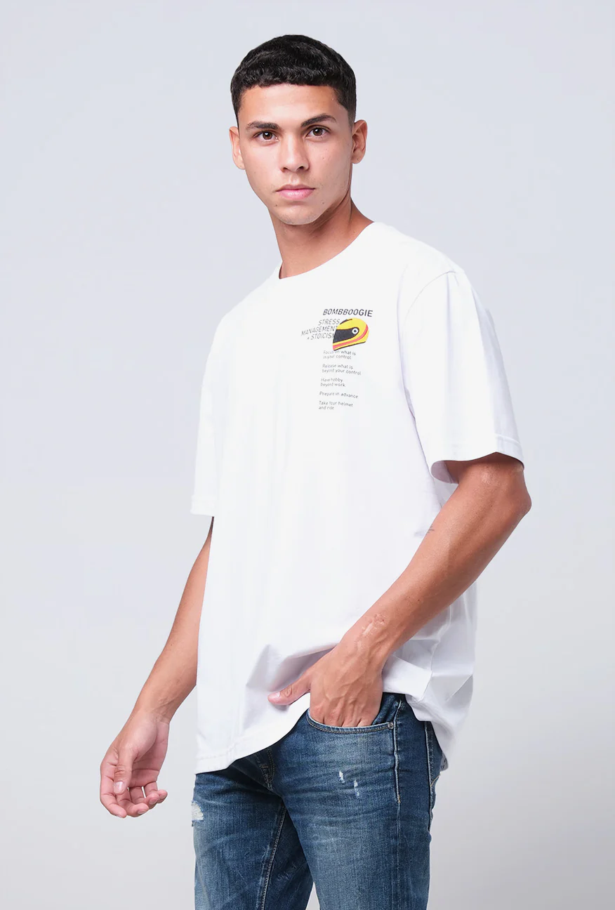 T-Shirt Lengan Pendek Regular Reyca Offwhite 2.0 - Image 3