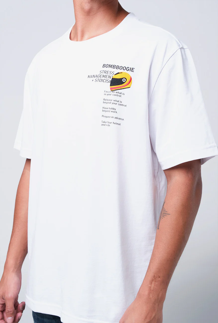 T-Shirt Lengan Pendek Regular Reyca Offwhite 2.0 - Image 4