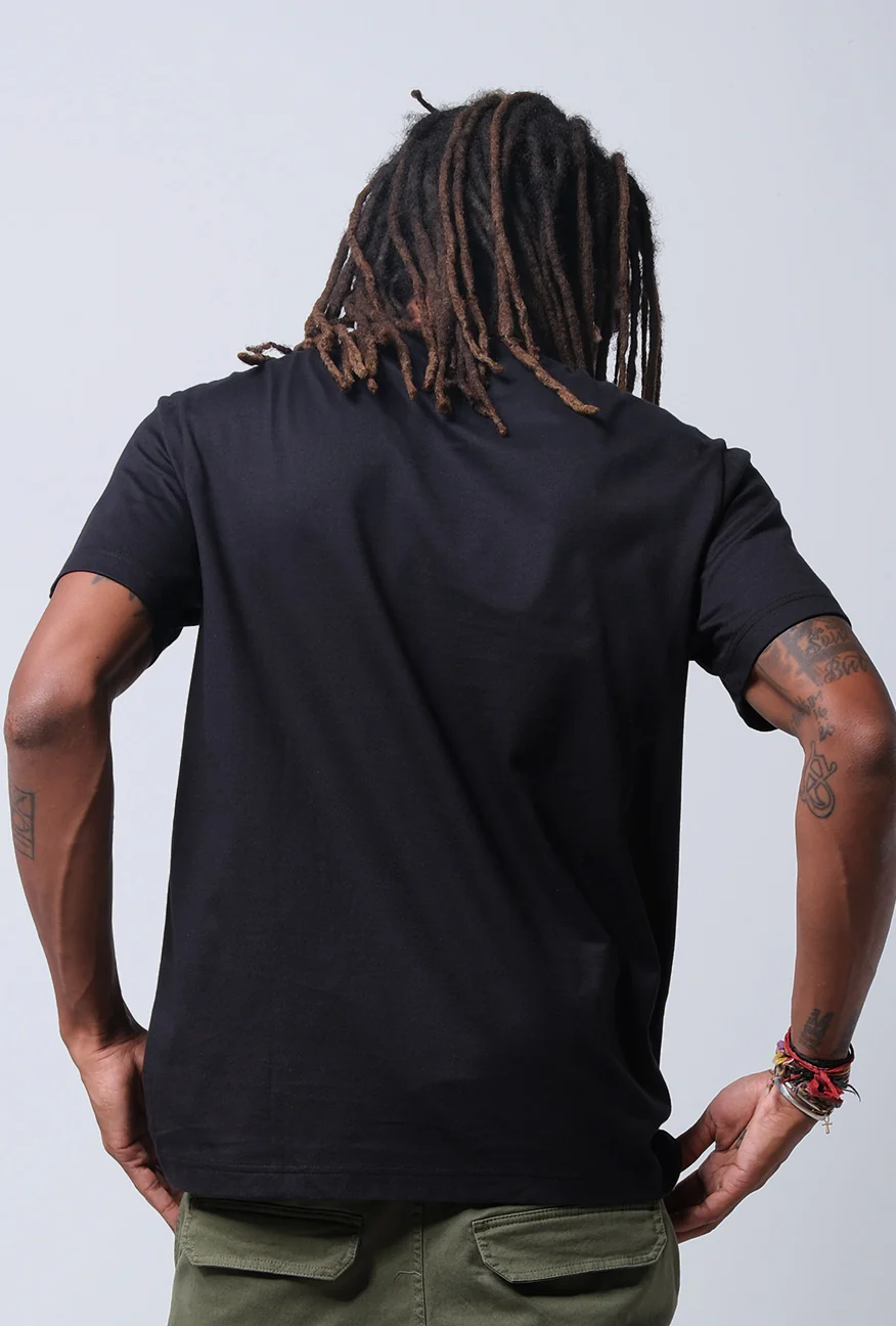 T-Shirt Lengan Pendek Regular Rollic Black - Image 4
