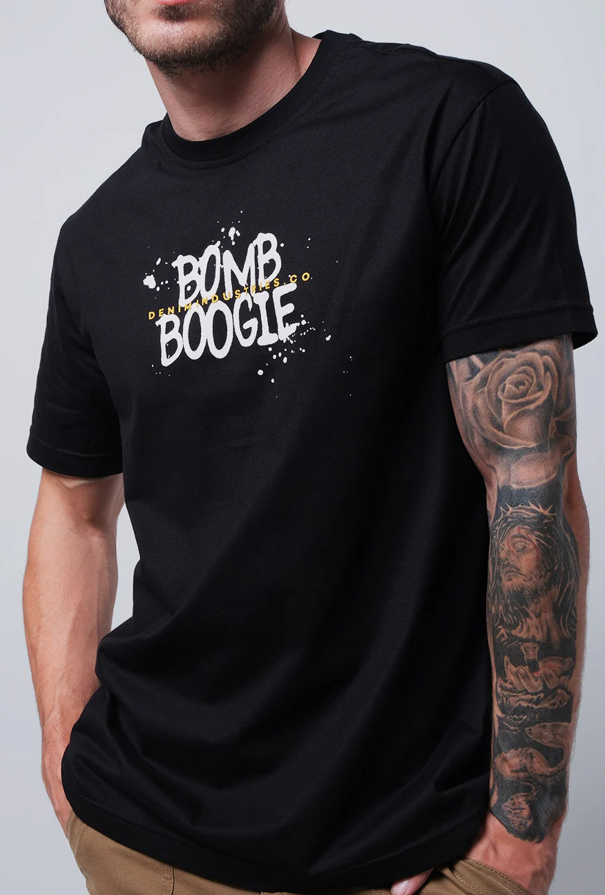 T-Shirt Lengan Pendek Regular Rovitec Black - Image 2