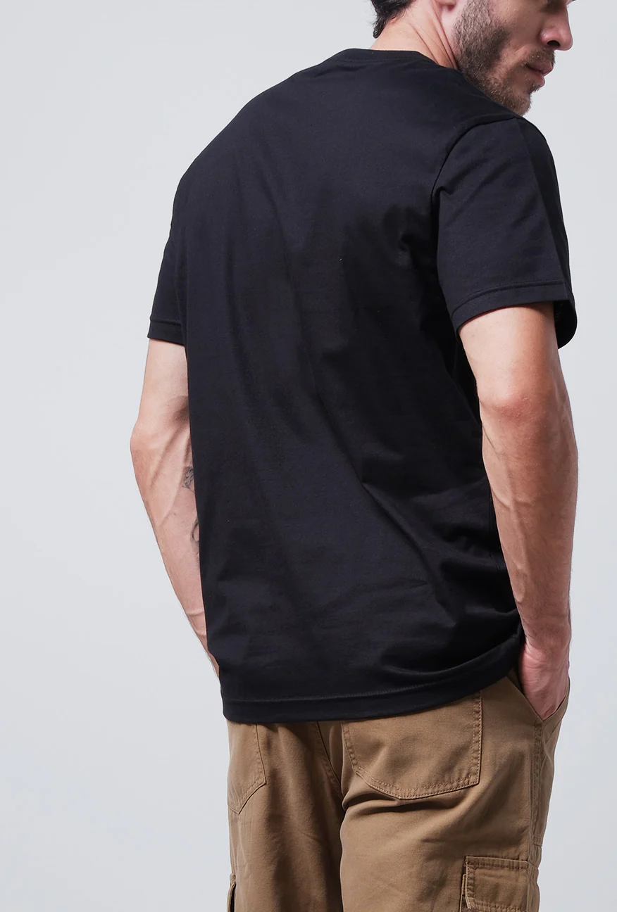 T-Shirt Lengan Pendek Regular Rovitec Black - Image 3