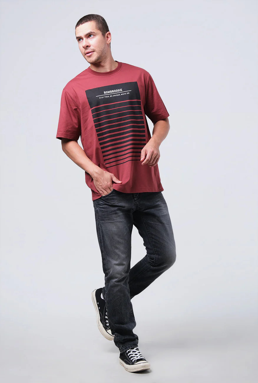 T-Shirt Lengan Pendek Regular Ruinor Maroon 2.0 - Image 3