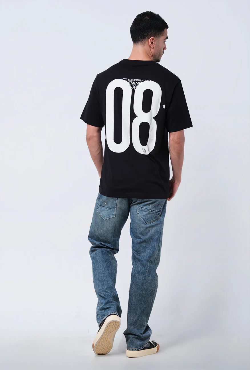 T-Shirt Lengan Pendek Regular Scanick Black