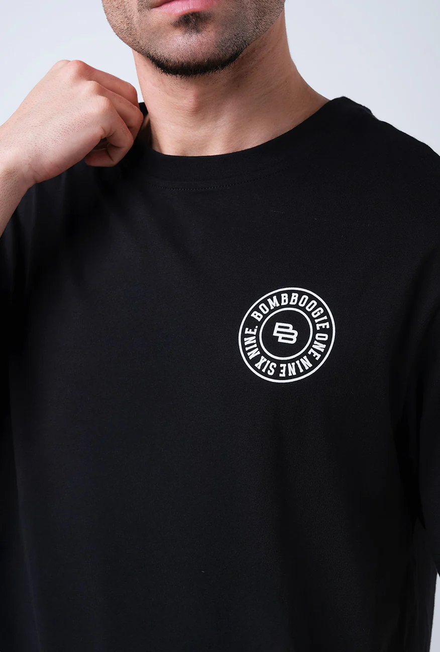 T-Shirt Lengan Pendek Regular Scanick Black - Image 2