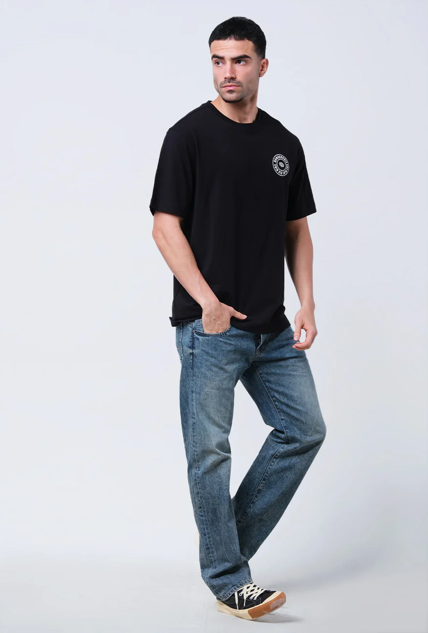 T-Shirt Lengan Pendek Regular Scanick Black - Image 3