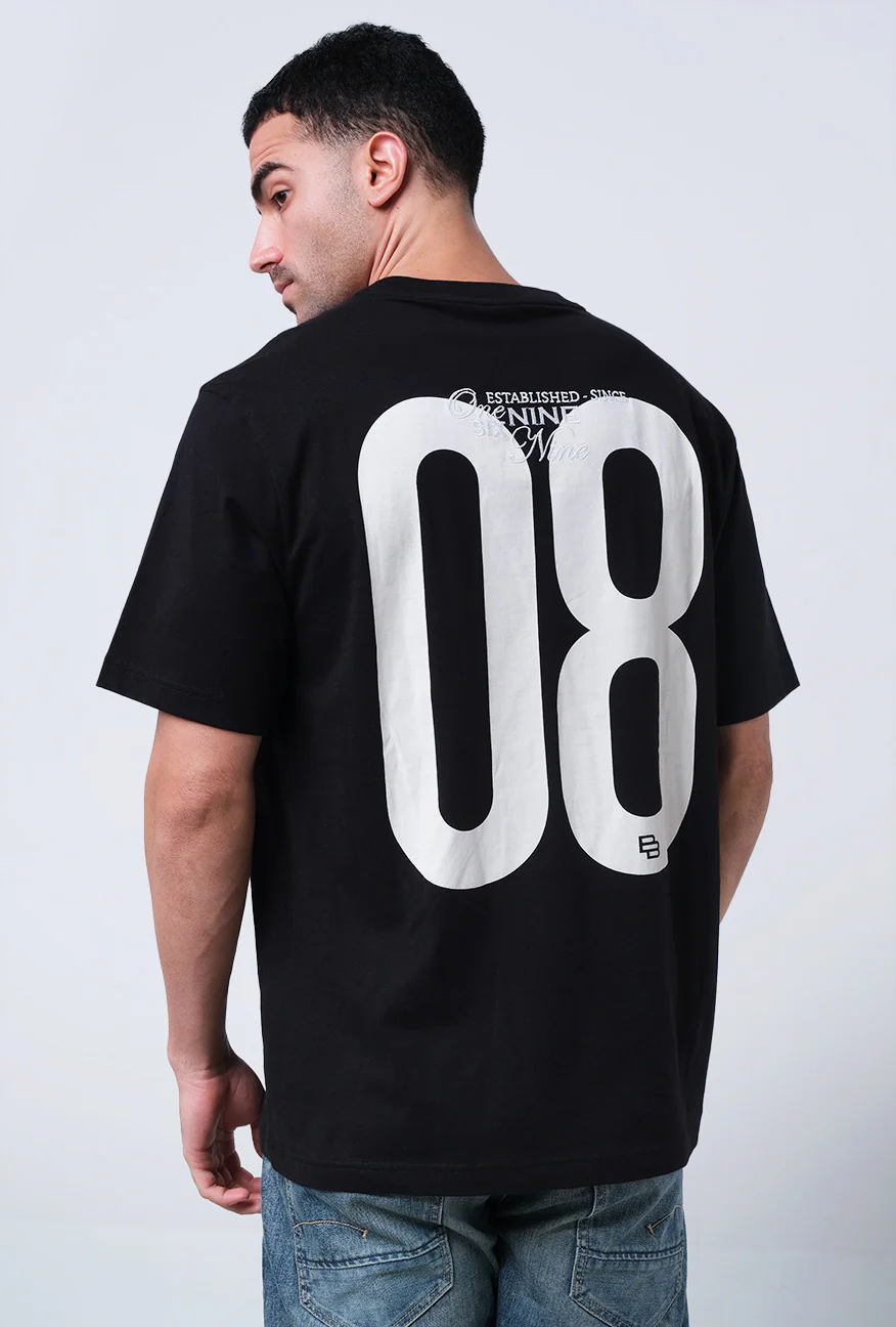 T-Shirt Lengan Pendek Regular Scanick Black - Image 5