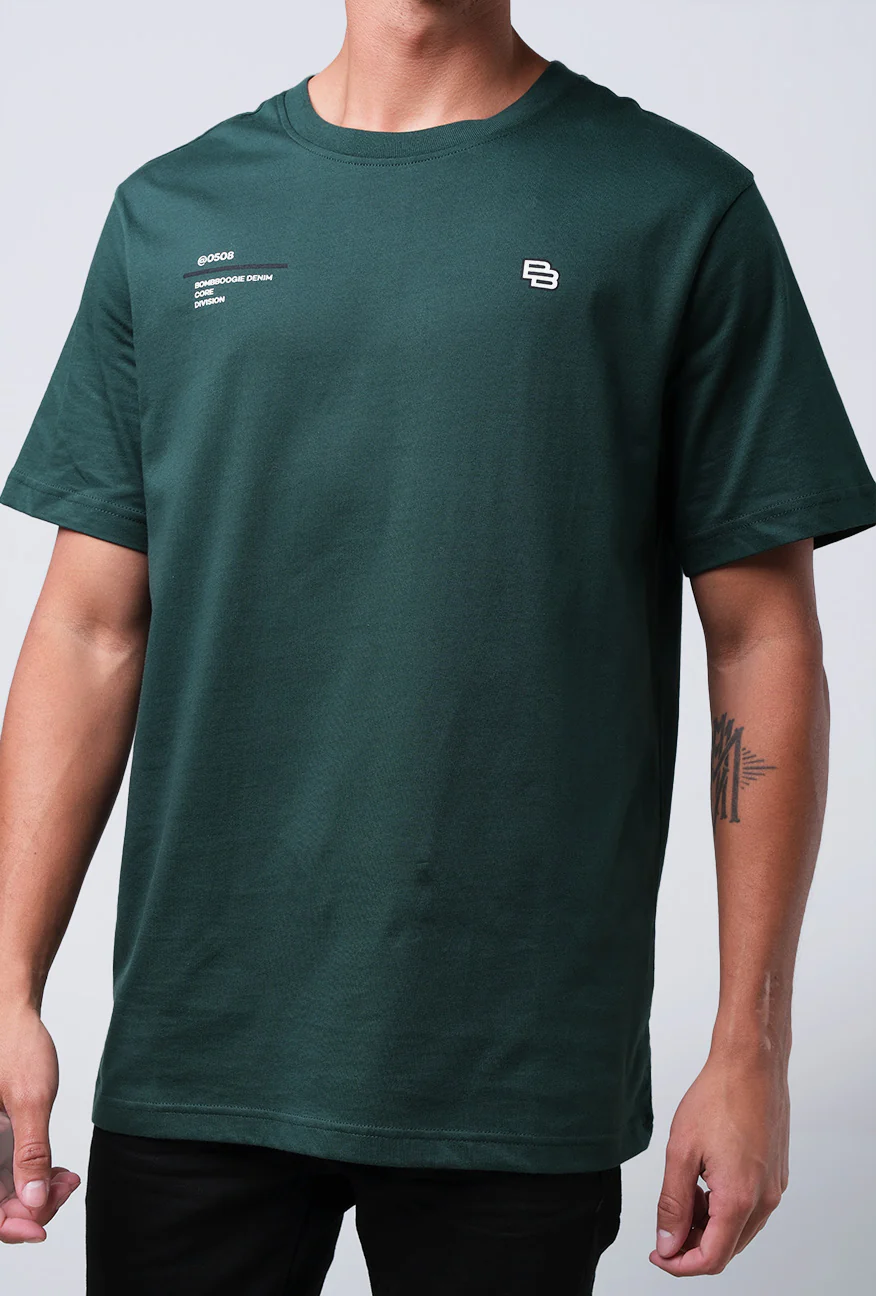 T-Shirt Lengan Pendek Regular Scree Dark Green 2.0 - Image 6