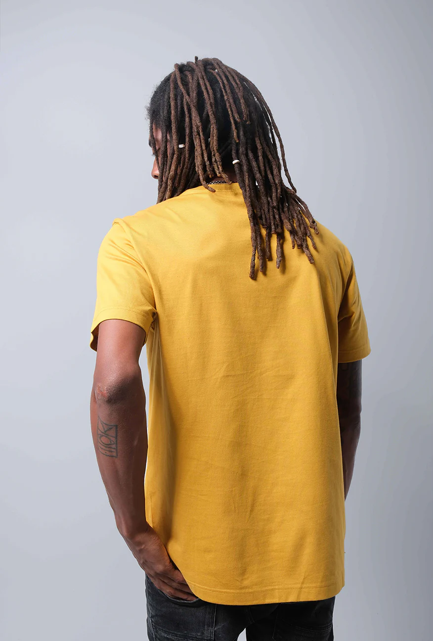 T-Shirt Lengan Pendek Regular Slander Mustard - Image 4