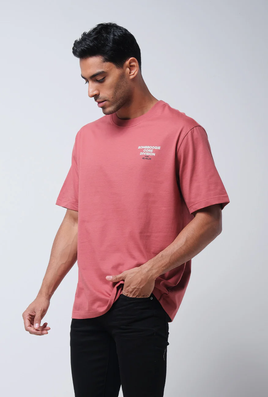 T-Shirt Lengan Pendek Regular Tomlyn Dusty Pink 2.0