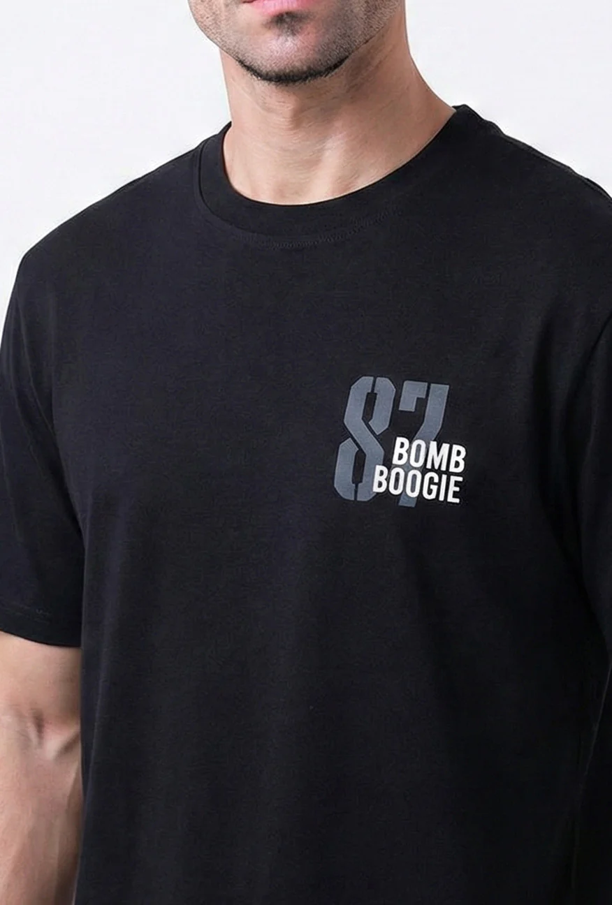 T-Shirt Lengan Pendek Regular Tronel Black 2.0 - Image 2