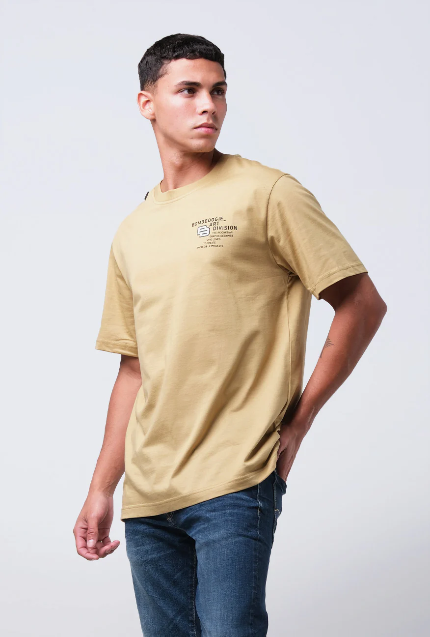 T-Shirt Lengan Pendek Regular Vinium Olive Regular 2.0 - Image 3