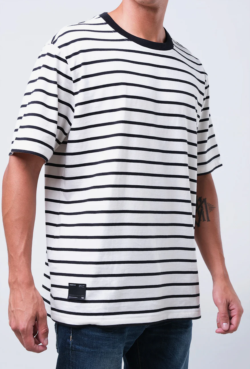 T-Shirt Lengan Pendek Regular Vogel Black Offwhite 2.0 - Image 3