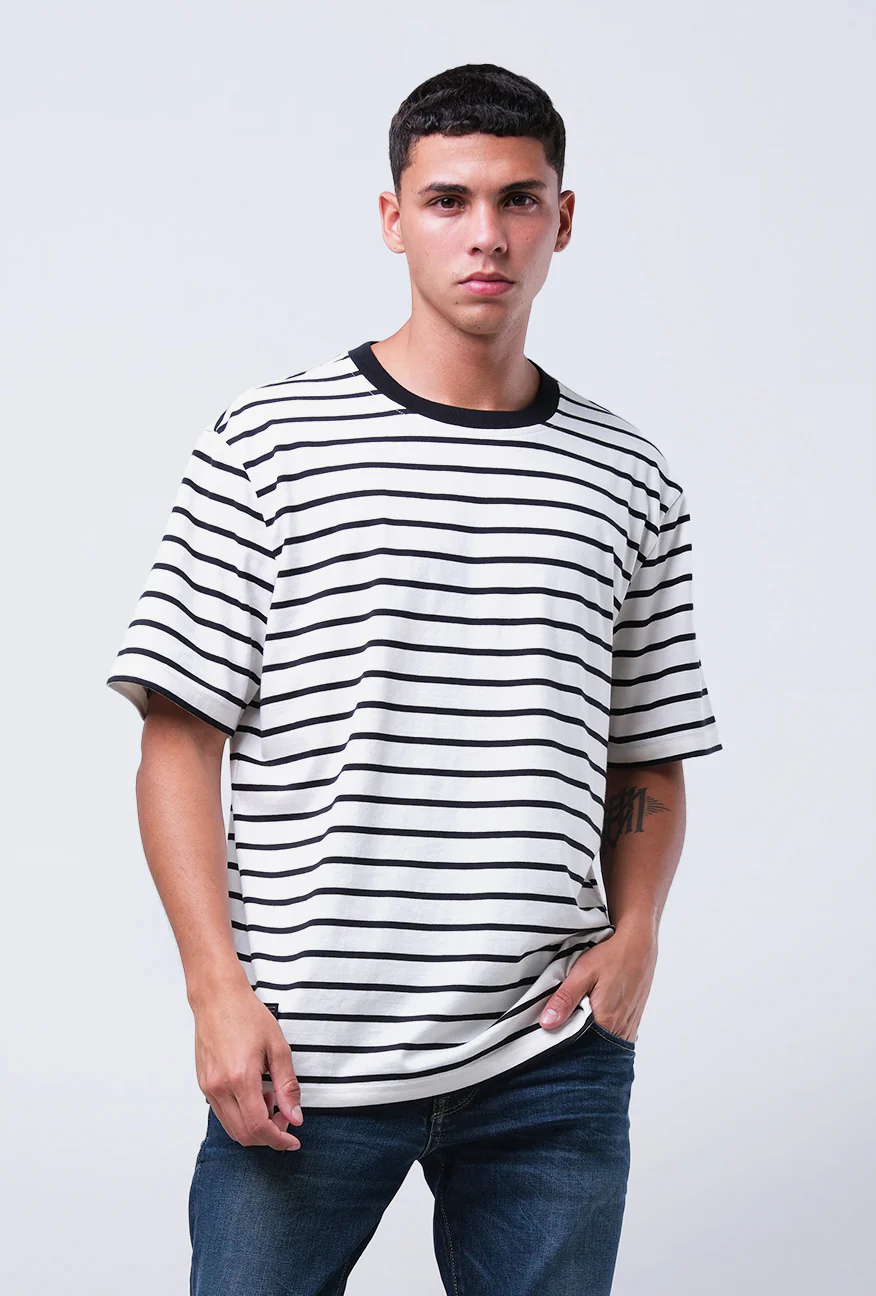 T-Shirt Lengan Pendek Regular Vogel Black Offwhite 2.0 - Image 4