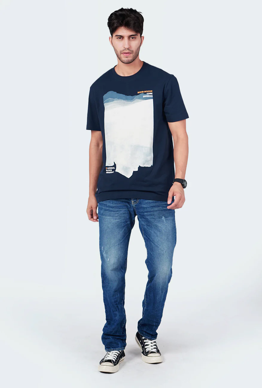 T-Shirt Lengan Pendek Regular Volks Navy - Image 3