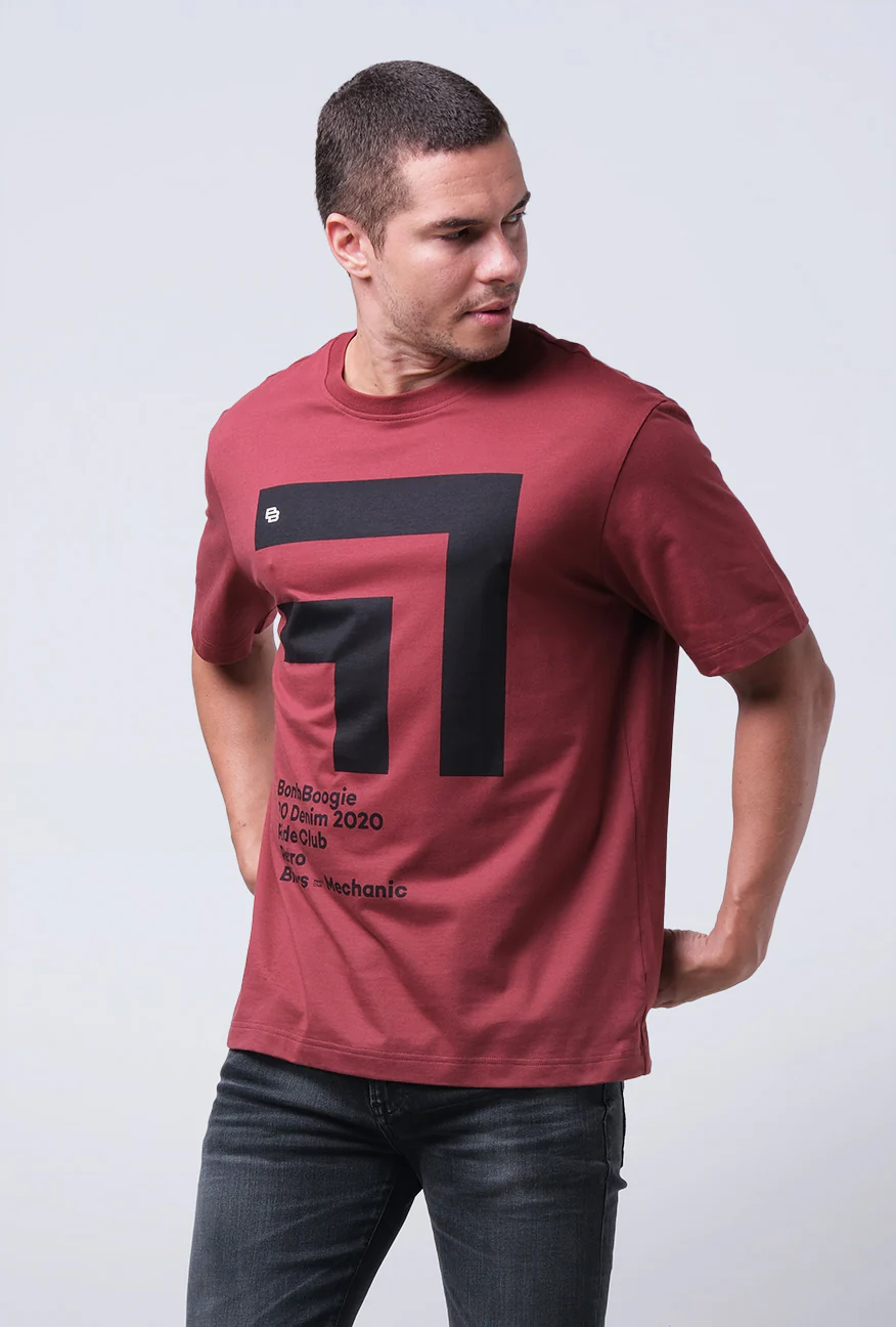 T-Shirt Lengan Pendek Regular Vragner Dark Red 2.0 - Image 4