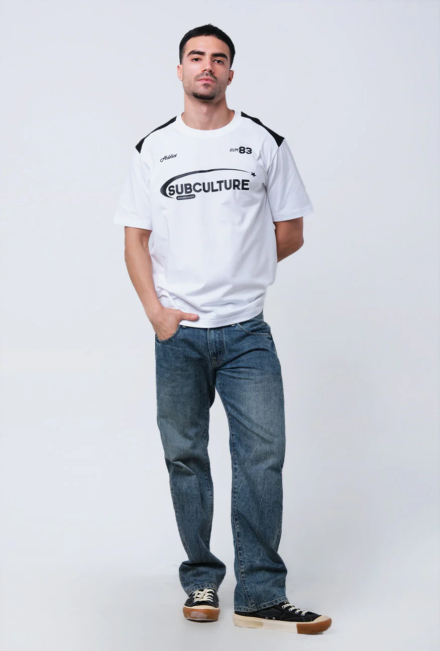 T-Shirt Lengan Pendek Regular Vrasco Offwhite - Image 2