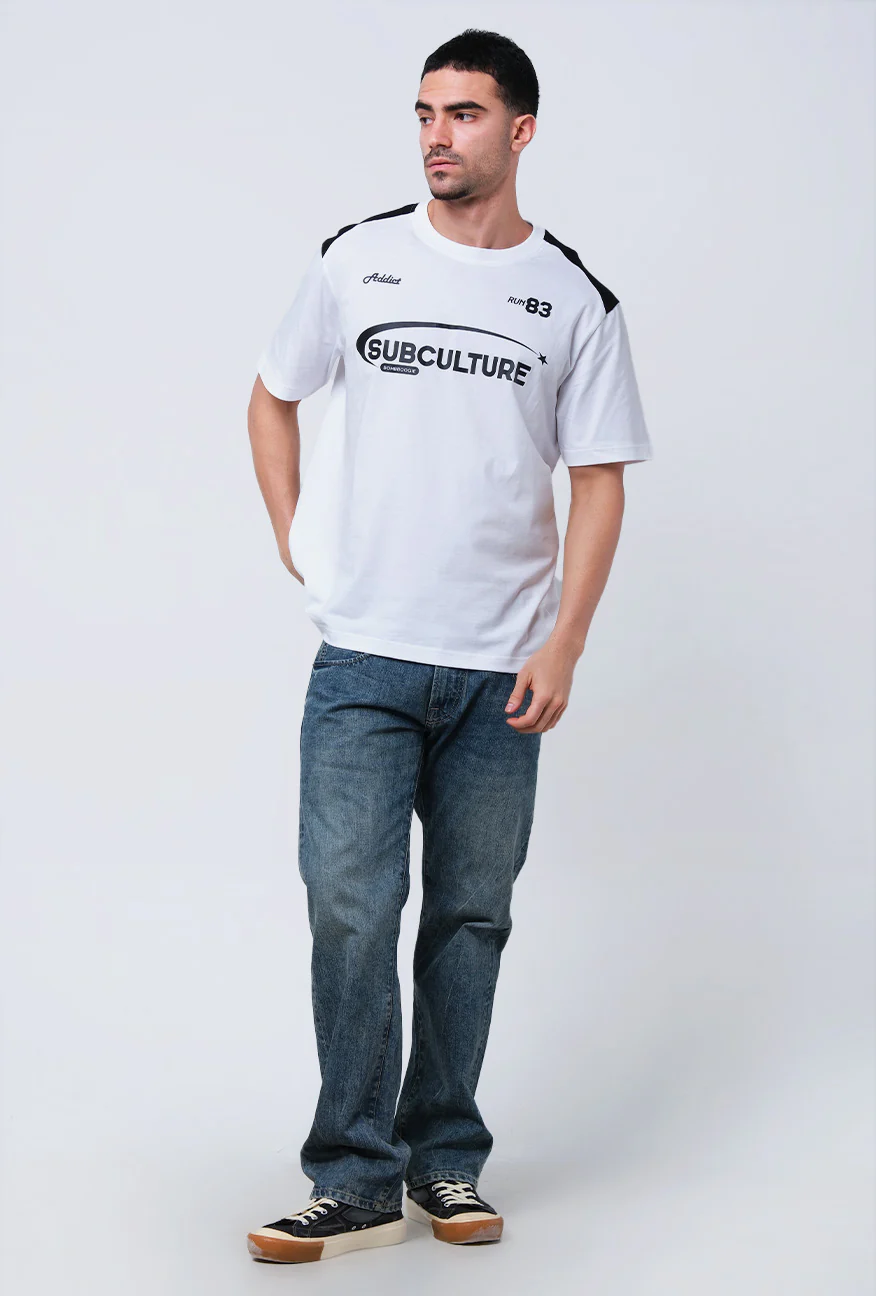 T-Shirt Lengan Pendek Regular Vrasco Offwhite - Image 4