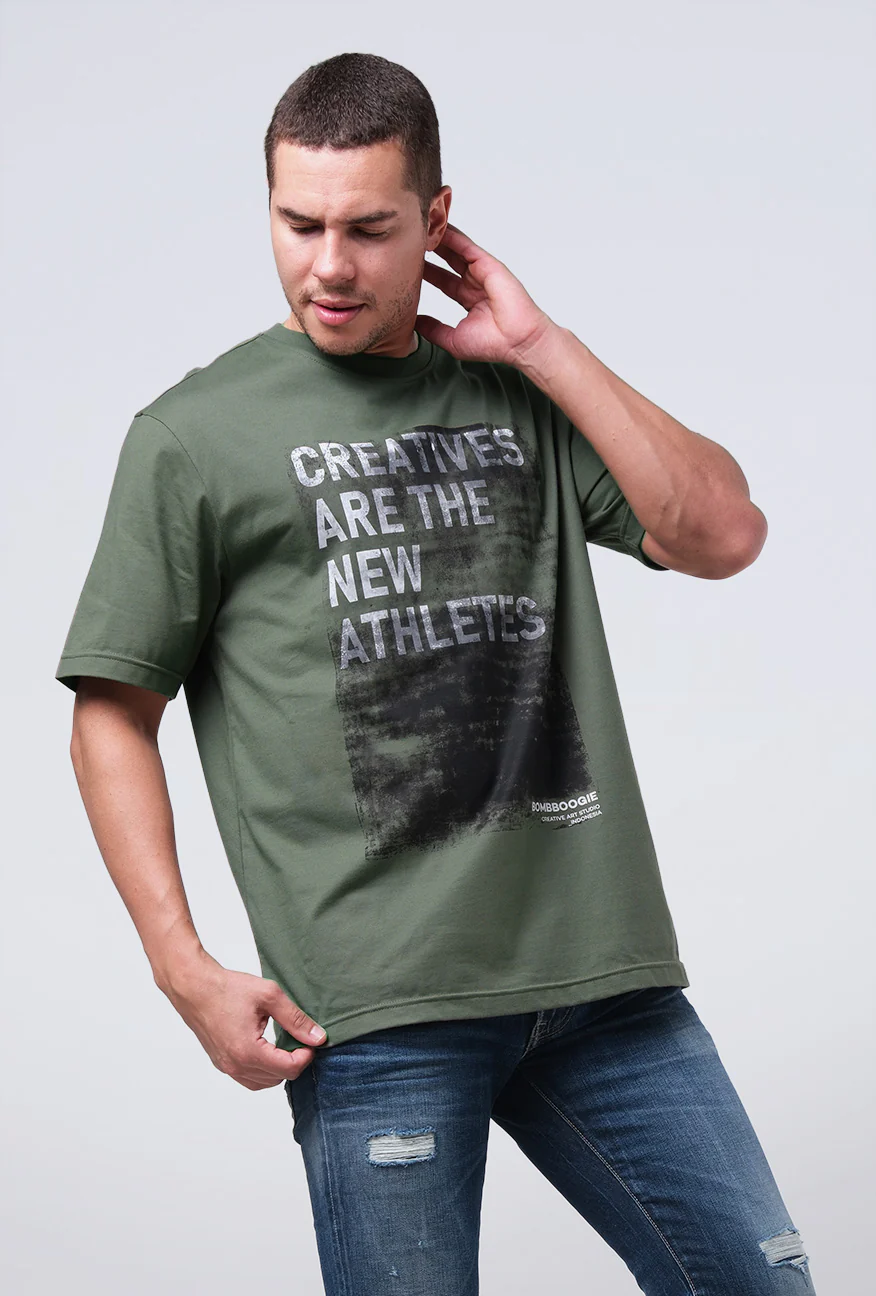 T-Shirt Lengan Pendek Regular Wrigley Green Regular - Image 2
