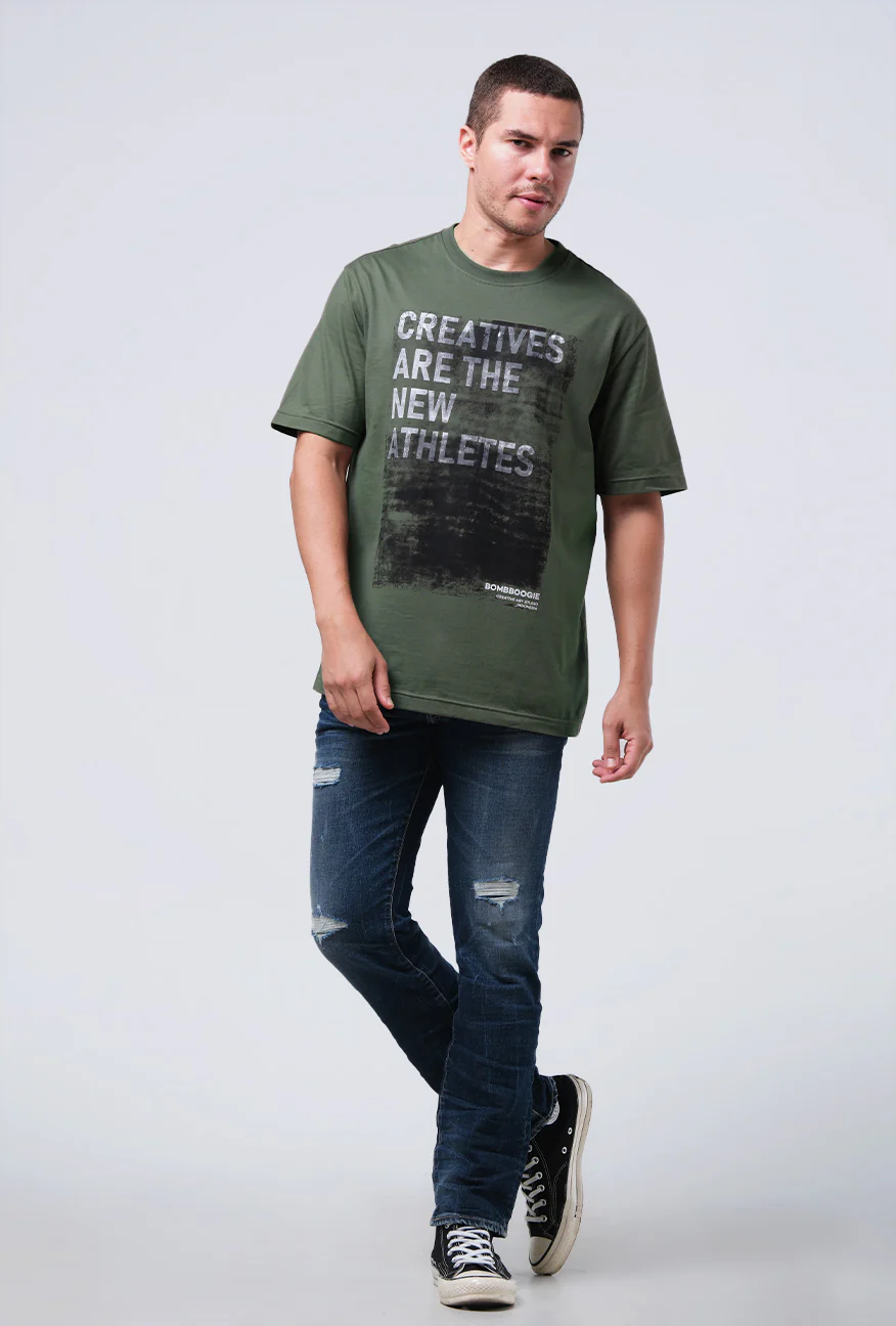 T-Shirt Lengan Pendek Regular Wrigley Green Regular - Image 3