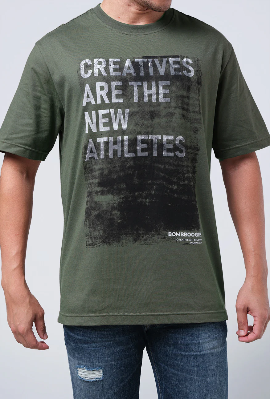 T-Shirt Lengan Pendek Regular Wrigley Green Regular - Image 4