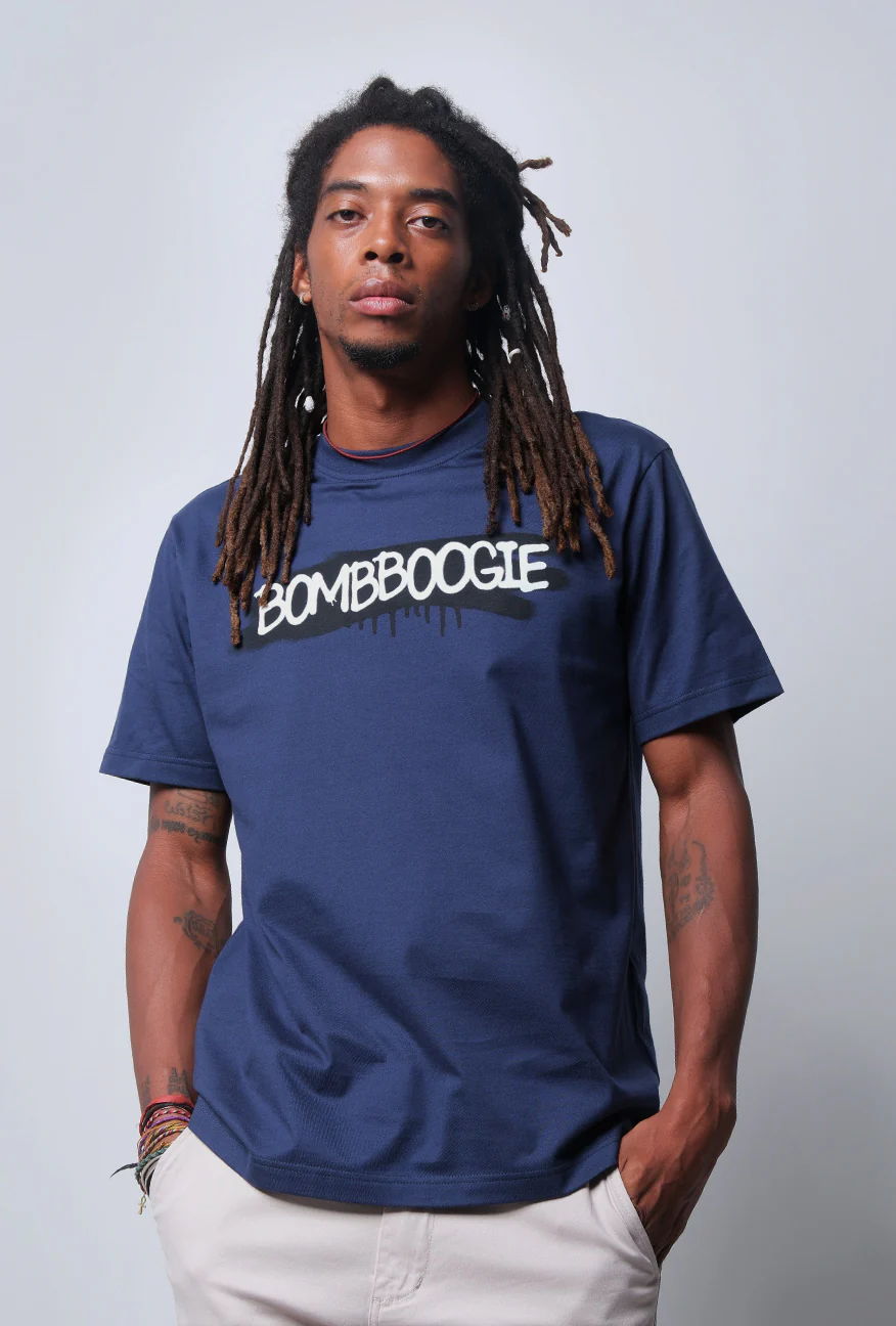 T-Shirt Lengan Pendek Regular Xandery Navy - Image 2
