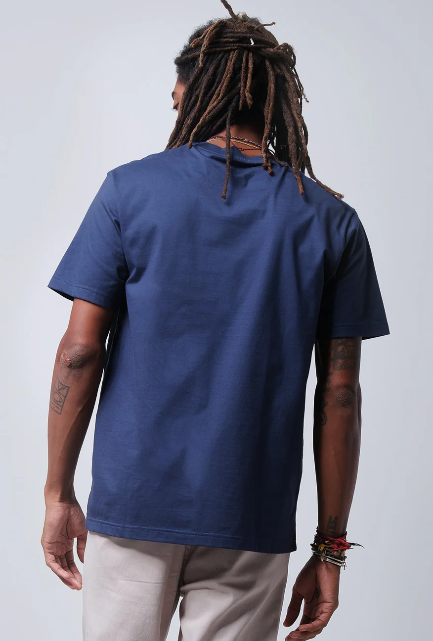 T-Shirt Lengan Pendek Regular Xandery Navy - Image 4