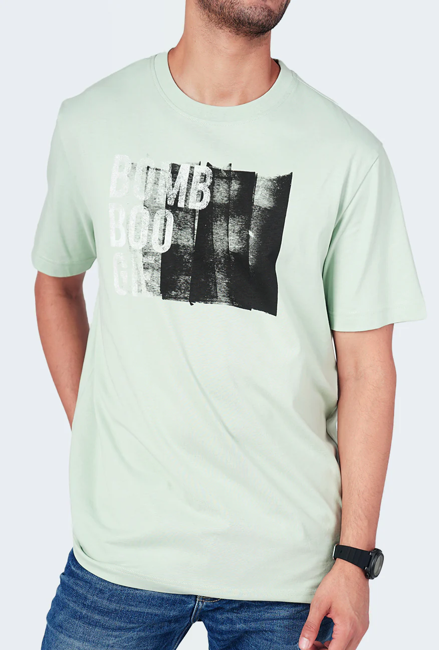 T-Shirt Lengan Pendek Regular Renova Light Green - Image 2