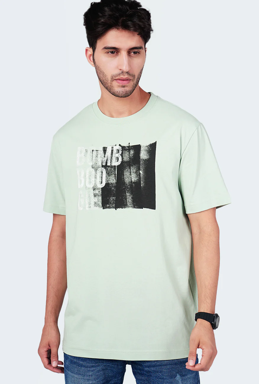 T-Shirt Lengan Pendek Regular Renova Light Green - Image 3