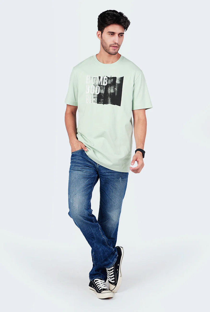 T-Shirt Lengan Pendek Regular Renova Light Green - Image 5