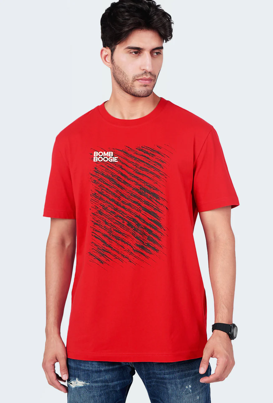 T-Shirt Lengan Pendek Regular Revalo Red - Image 3