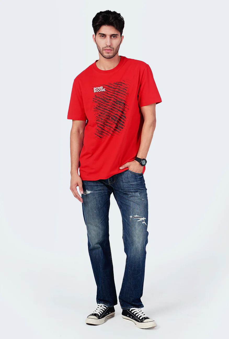 T-Shirt Lengan Pendek Regular Revalo Red - Image 5