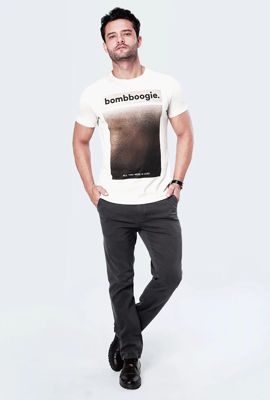T-Shirt Lengan Pendek Scenic Light Khaki - Image 5
