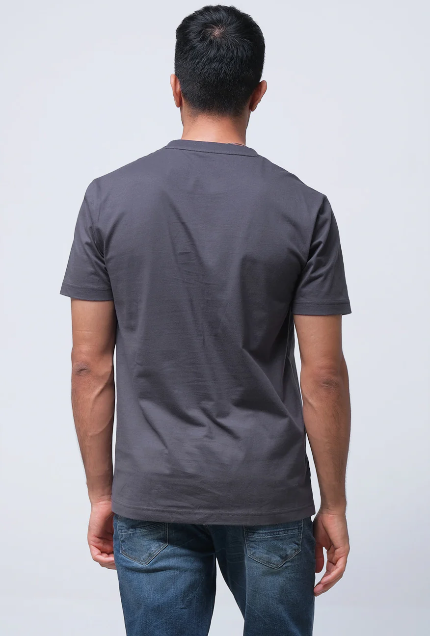 T-Shirt Lengan Pendek Slimfit Arder Dark Grey - Image 5