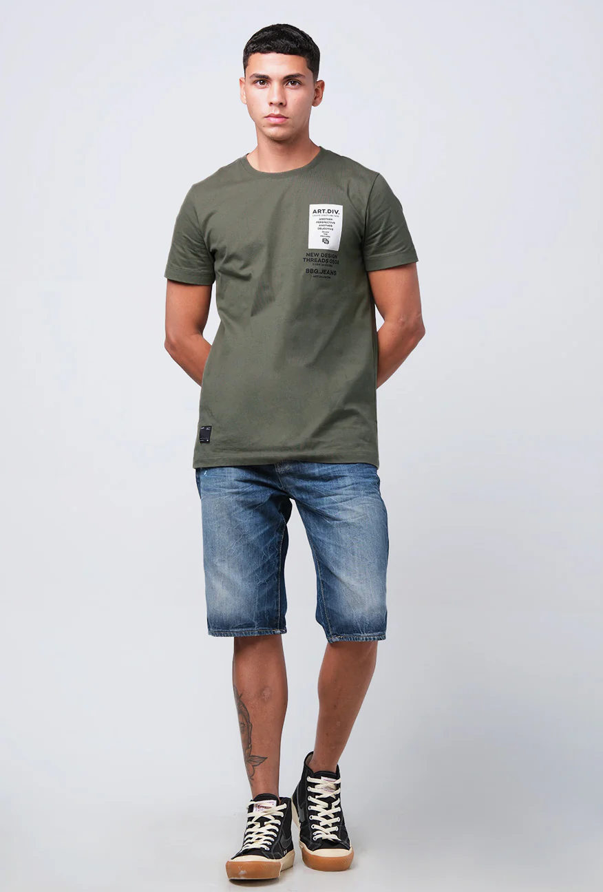 T-Shirt Lengan Pendek Slimfit Batler Green - Image 4