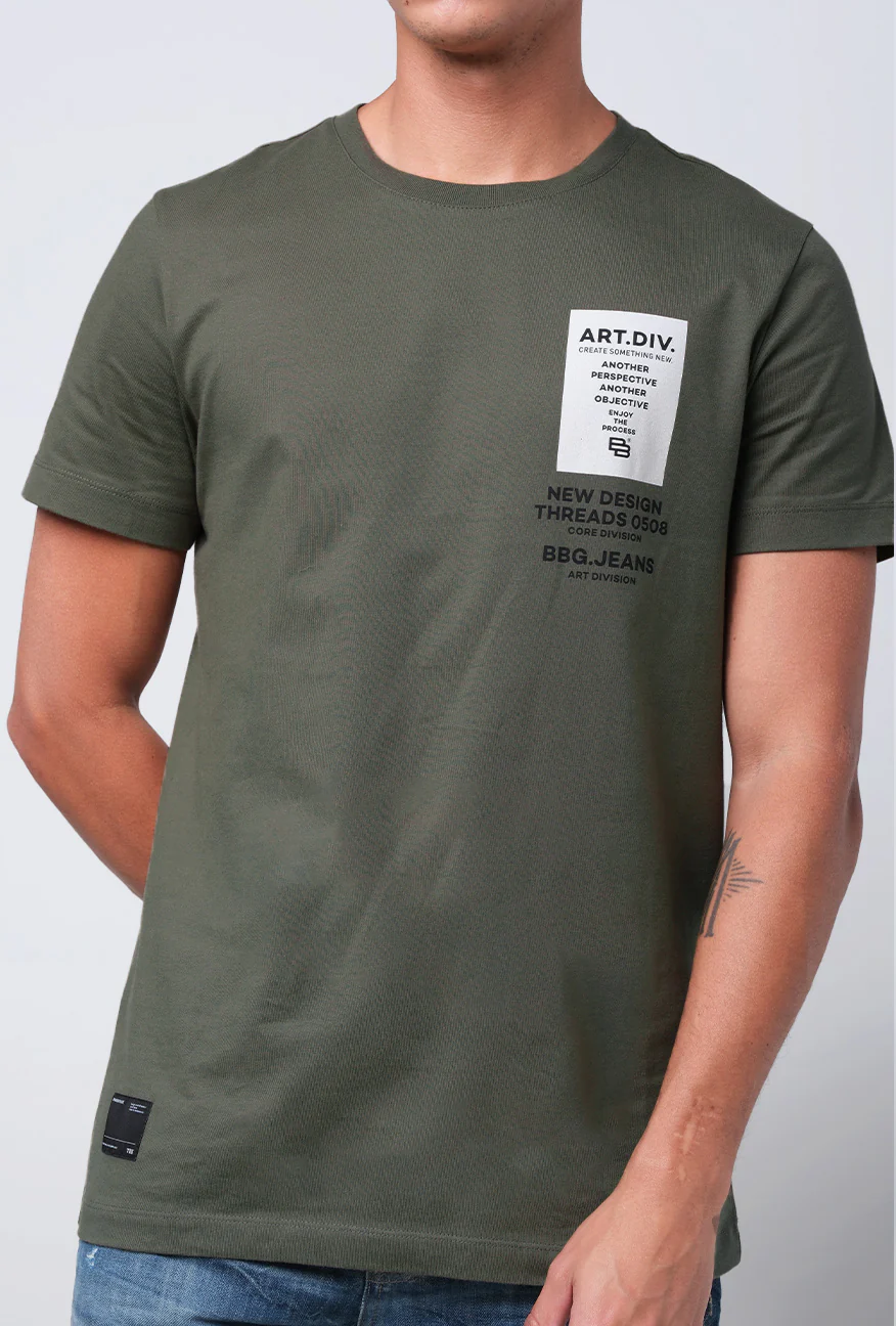 T-Shirt Lengan Pendek Slimfit Batler Green - Image 5