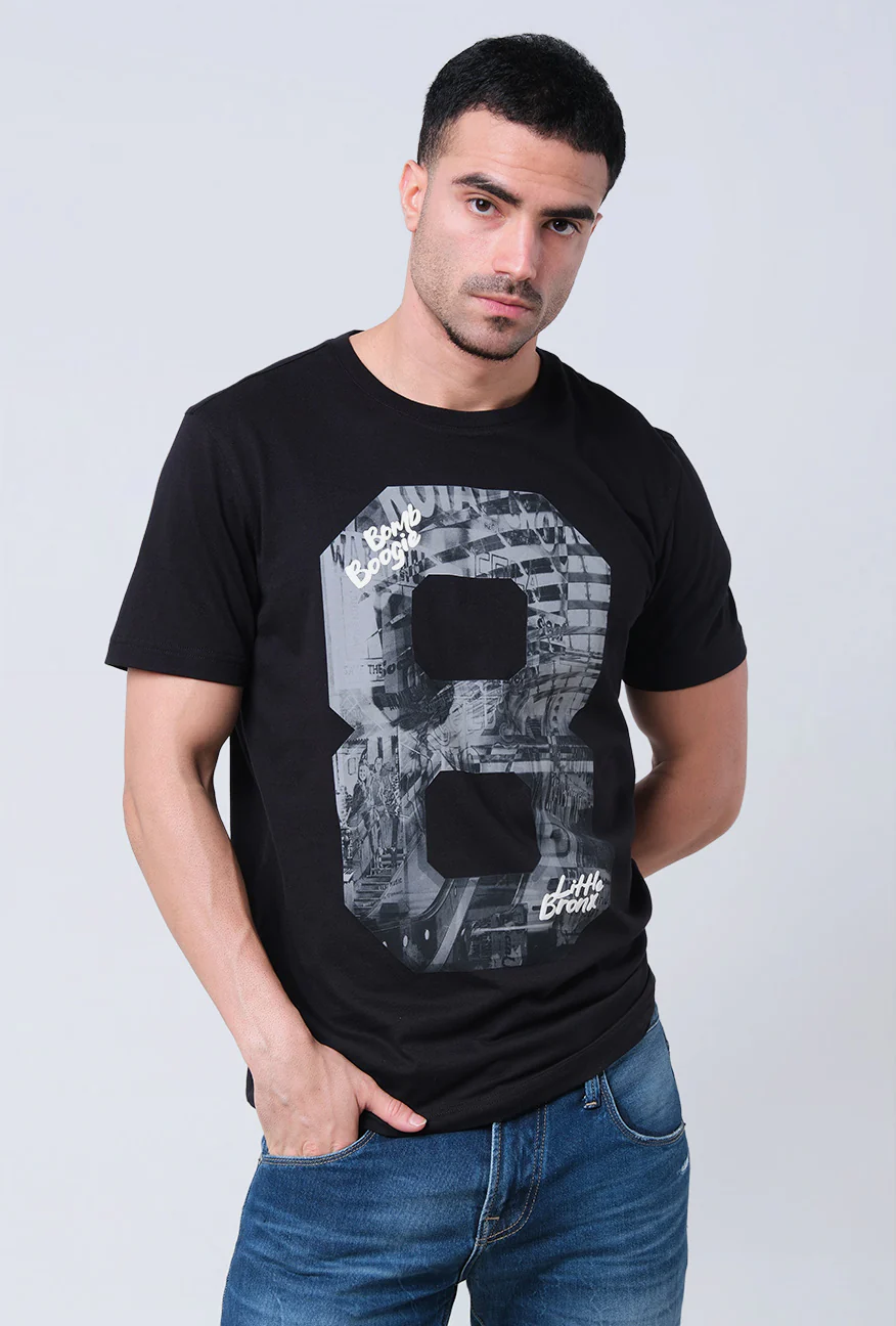 T-Shirt Lengan Pendek Slimfit Breef Black