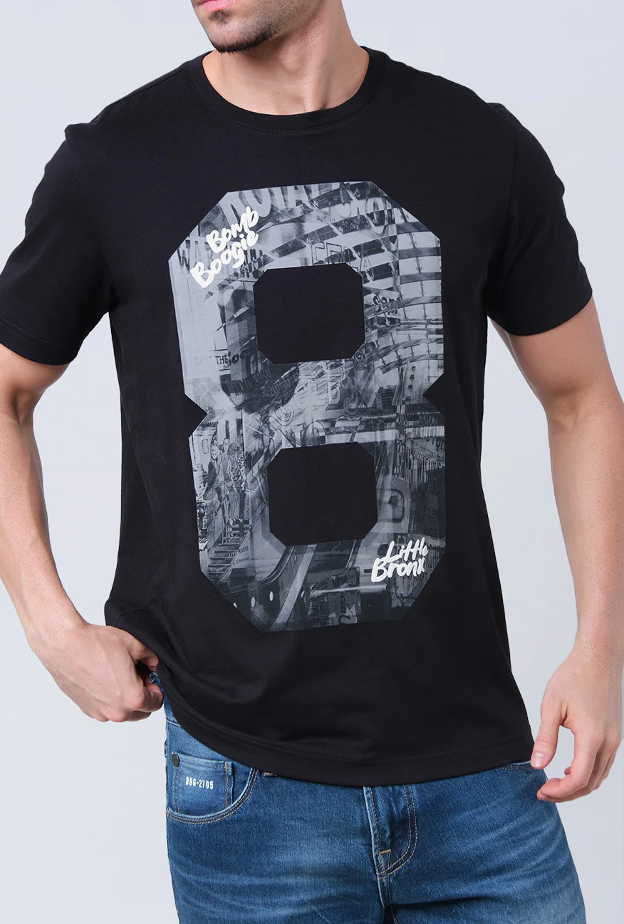 T-Shirt Lengan Pendek Slimfit Breef Black - Image 2