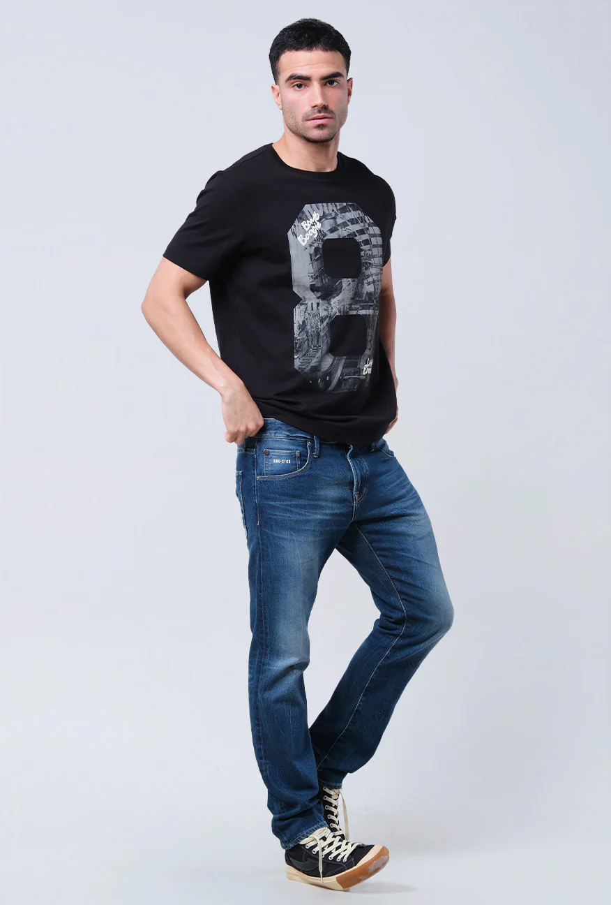 T-Shirt Lengan Pendek Slimfit Breef Black - Image 3