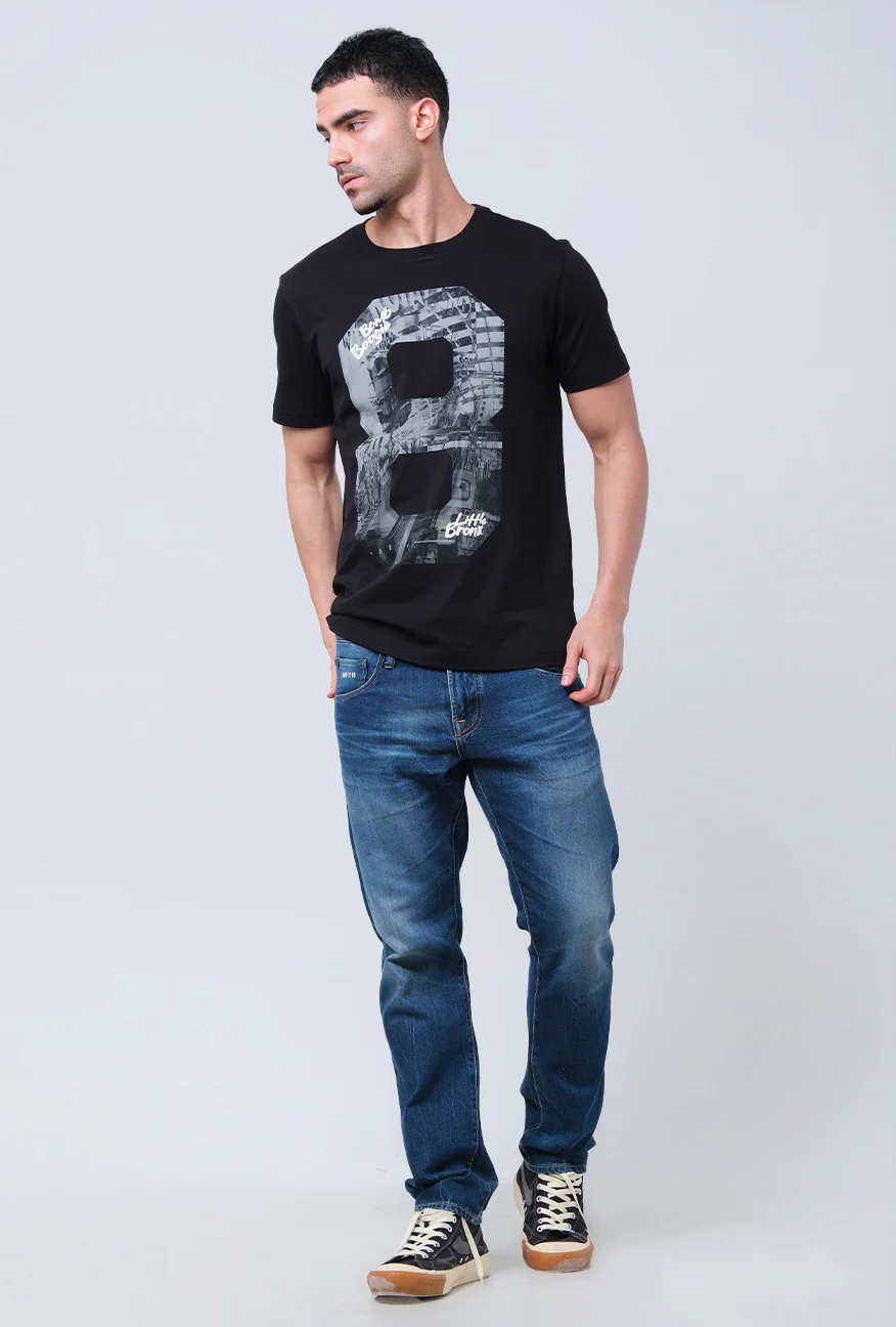 T-Shirt Lengan Pendek Slimfit Breef Black - Image 4