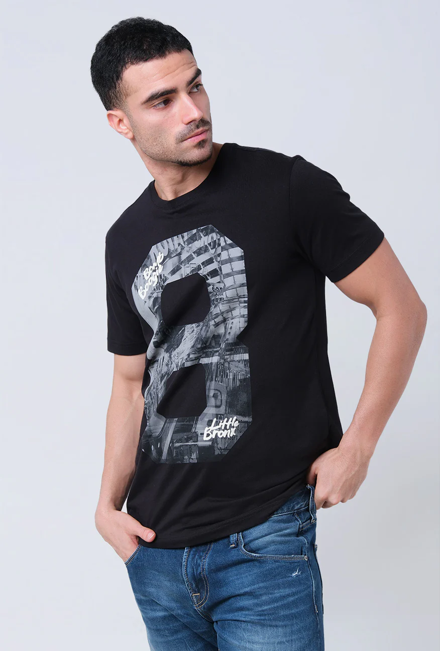 T-Shirt Lengan Pendek Slimfit Breef Black - Image 5