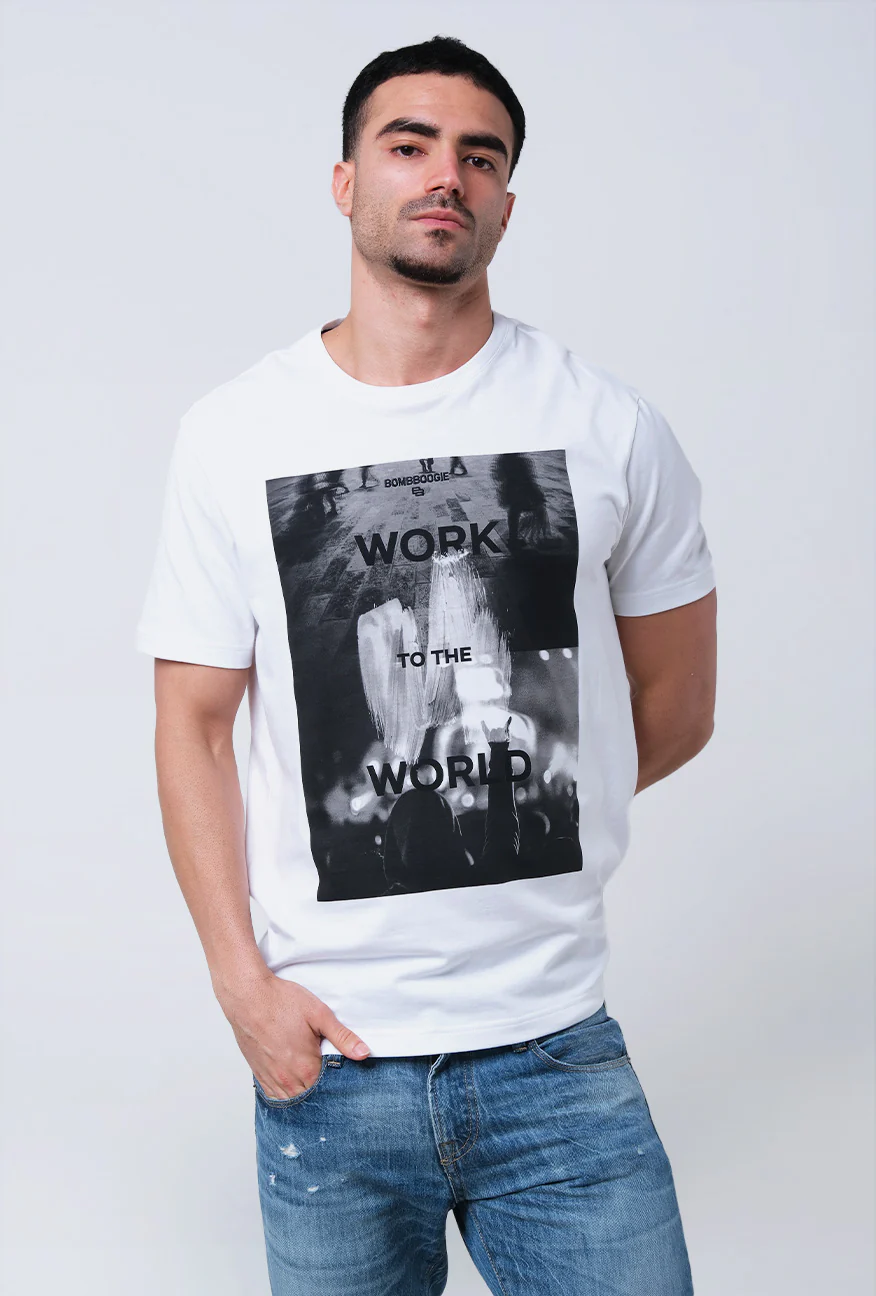 T-Shirt Lengan Pendek Slimfit Cortney Offwhite