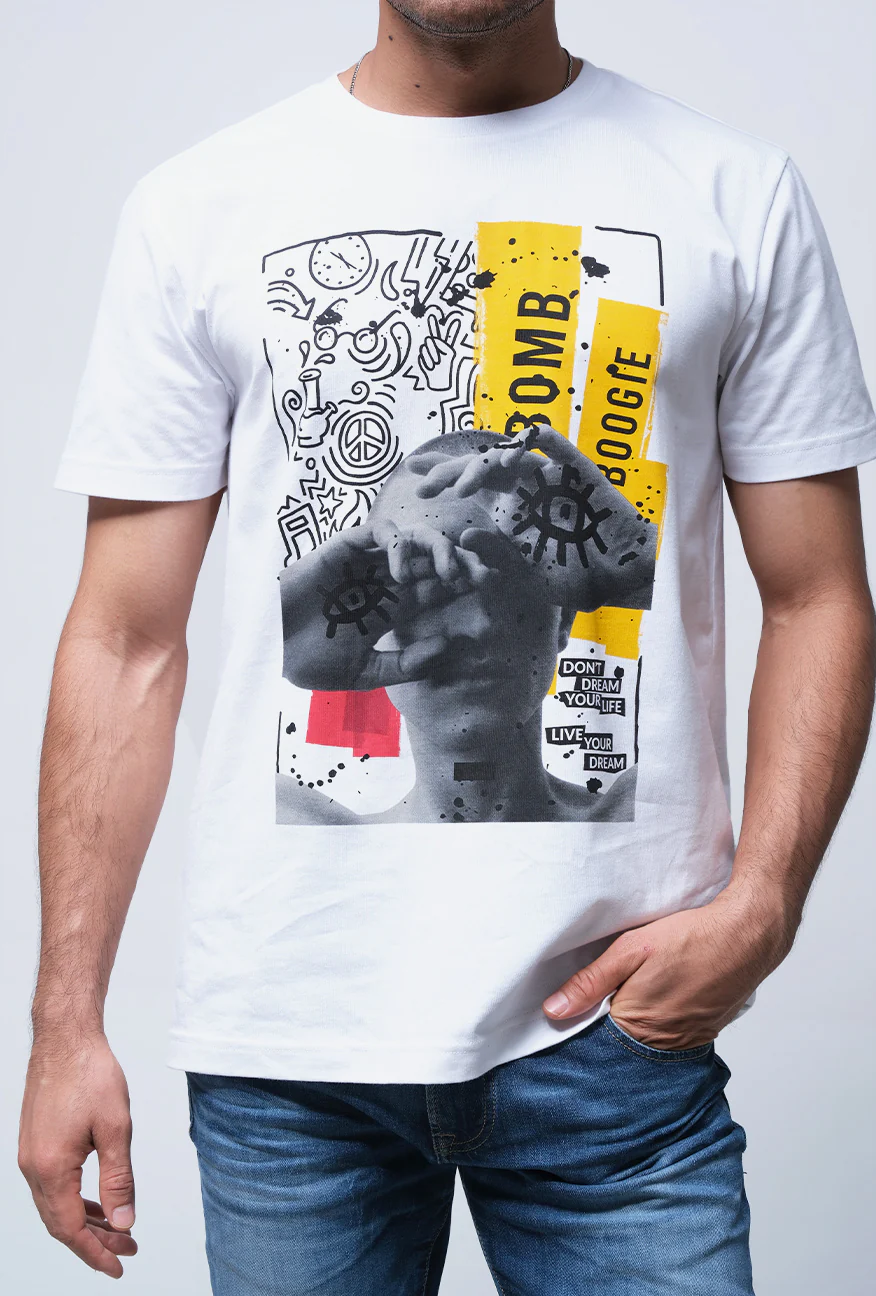 T-Shirt Lengan Pendek Slimfit Creeg Offwhite - Image 5