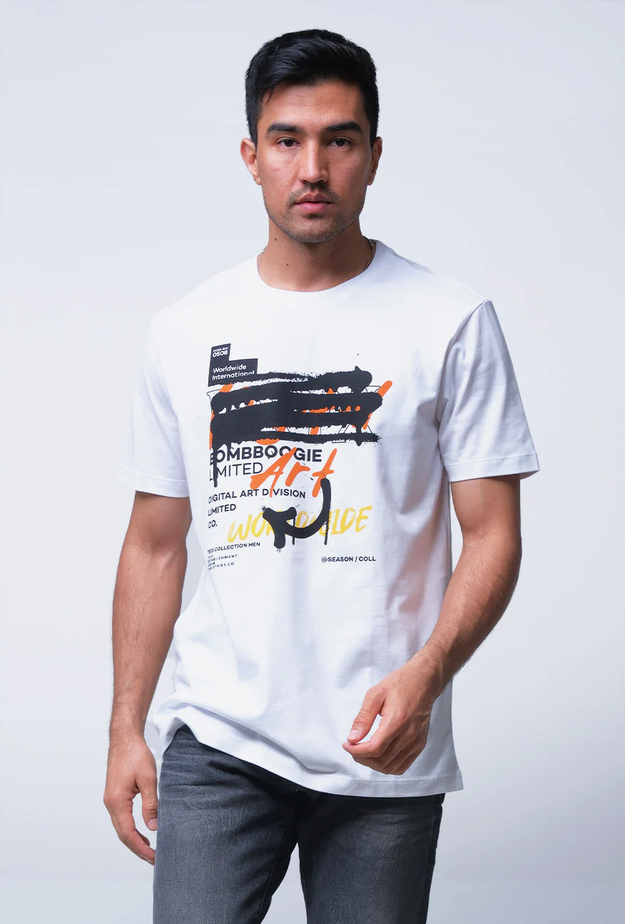T-Shirt Lengan Pendek Slimfit Dave Offwhite