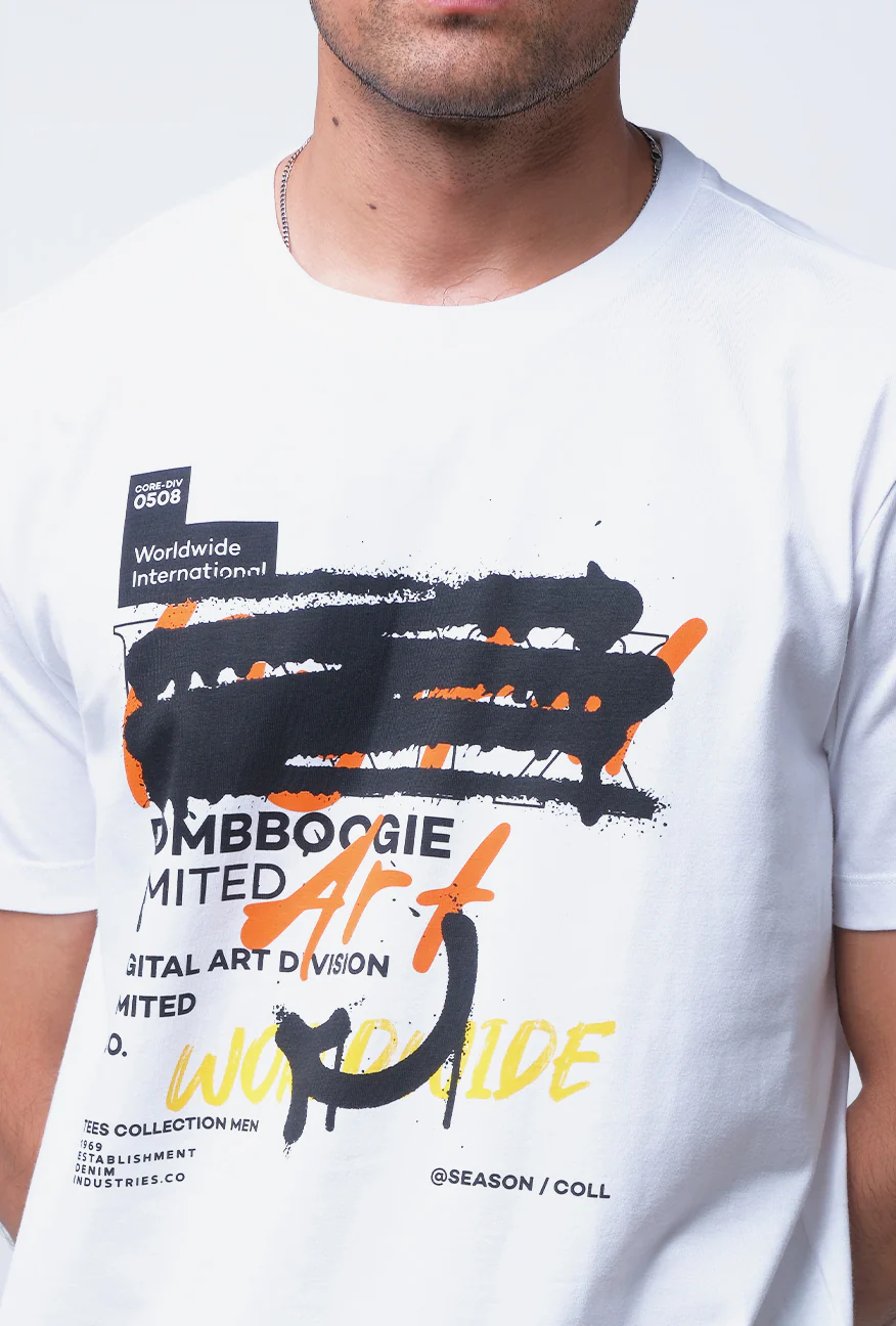 T-Shirt Lengan Pendek Slimfit Dave Offwhite - Image 4