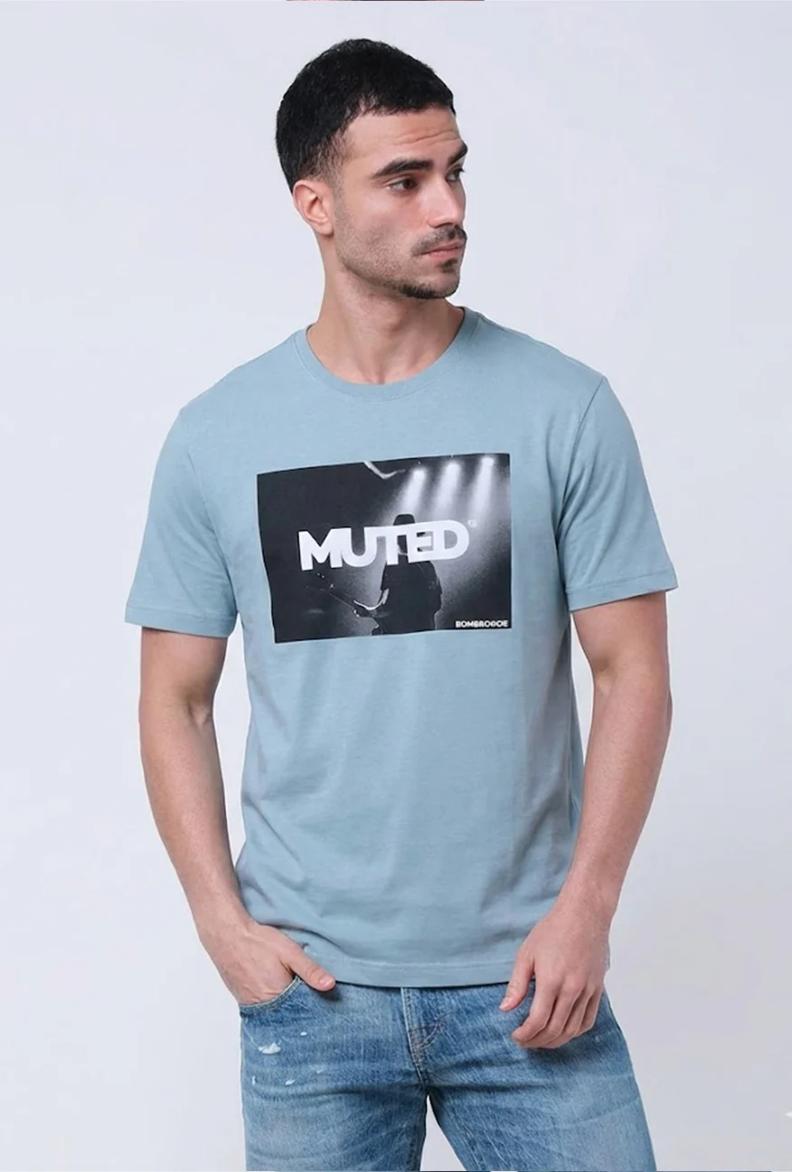 T-Shirt Lengan Pendek Slimfit Decons Light Blue - Image 4