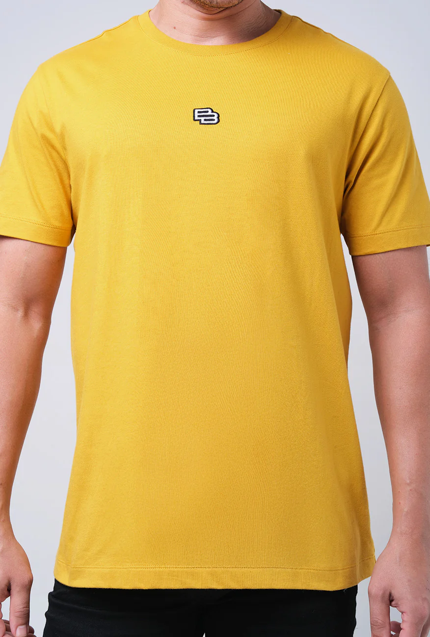 T-Shirt Lengan Pendek Slimfit Draken Mustard - Image 4