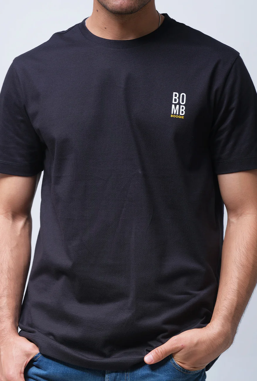 T-Shirt Lengan Pendek Slimfit Drexa Black - Image 4