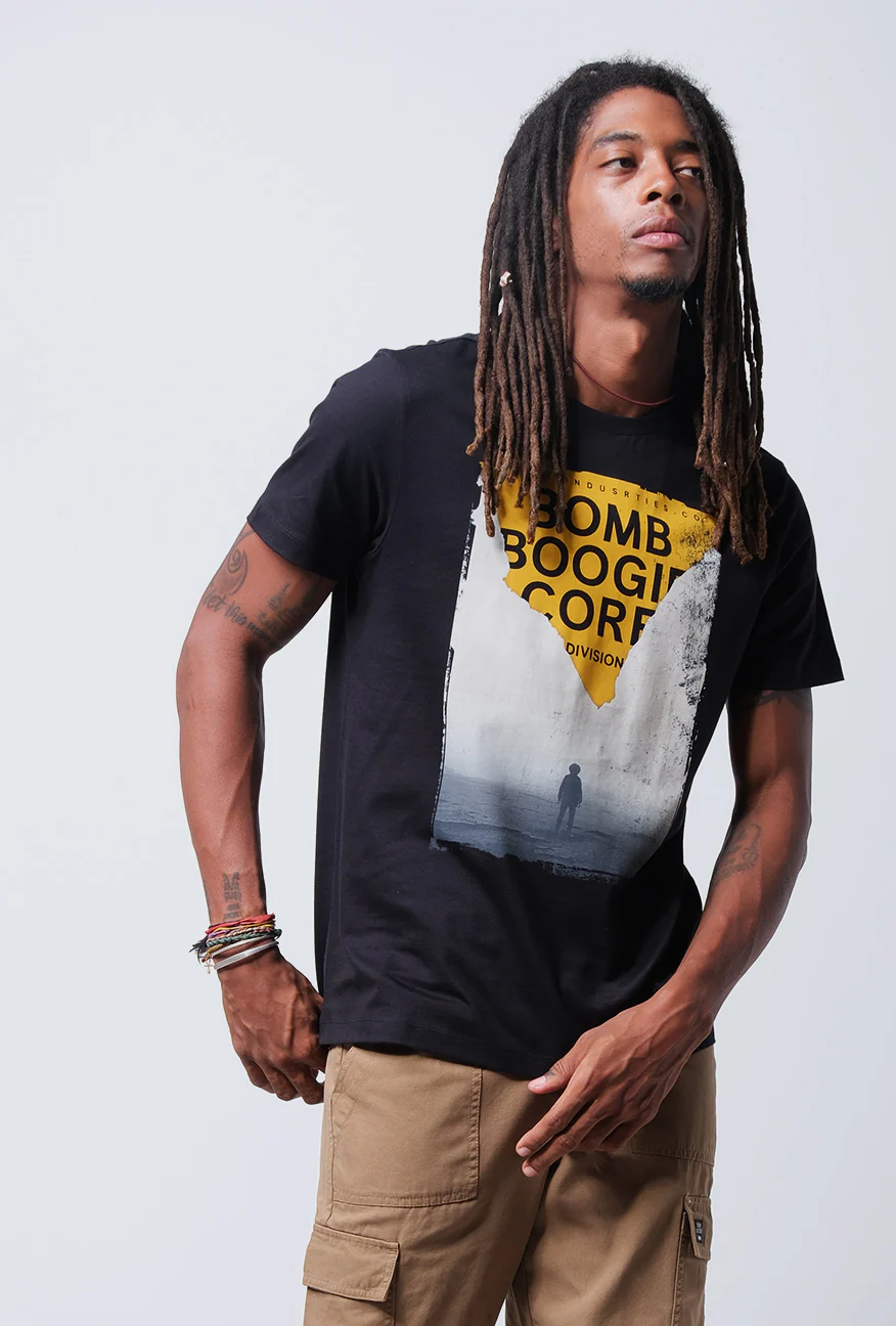T-Shirt Lengan Pendek Slimfit Ergigant Black - Image 2